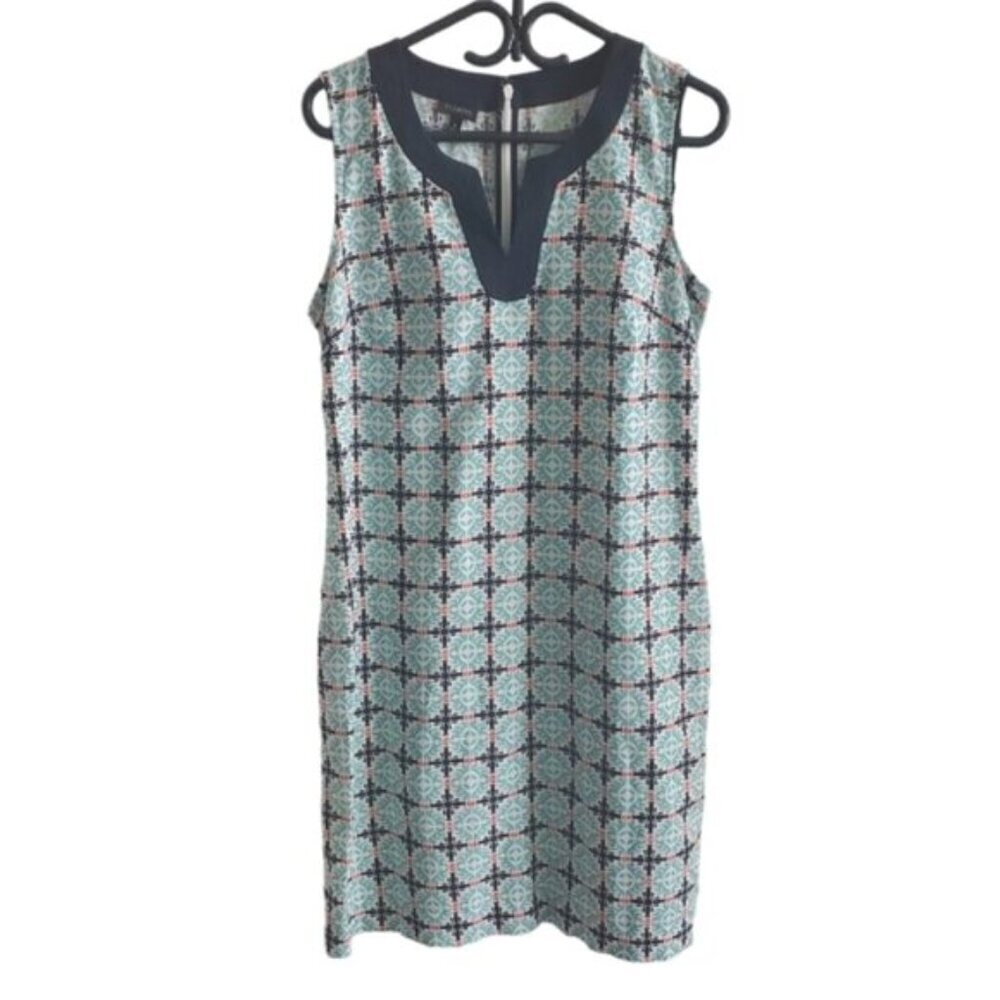 Talbots Grecian Linen-Blend Dress Size 8